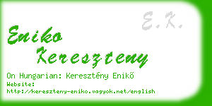 eniko kereszteny business card